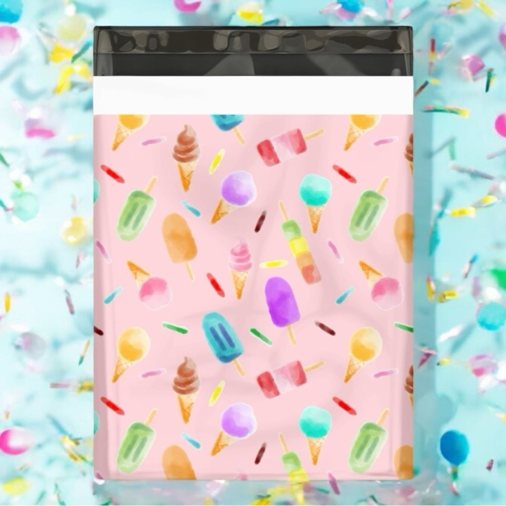10 POLYMAILERS - Ice Cream Popsicles